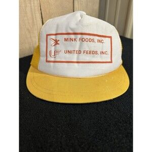 Vintage Short Bill Big Button Trucker Farm Feed Hat Mesh Snapback Adjustable